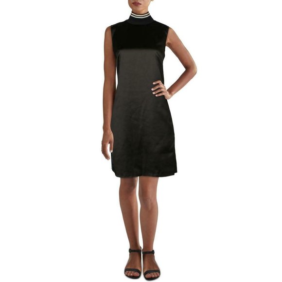 NWT Badgley Mischka Womens Sleeveless Mock Neck Party Dress Size 10 #14 - Picture 1 of 1